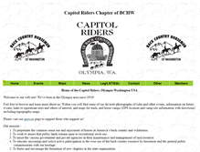 Tablet Screenshot of capitolriders.org